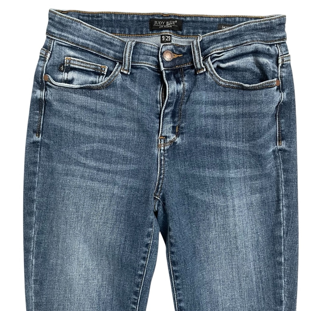 Judy Blue Women's Blue Skinny Jeans - Picture 5 of 12